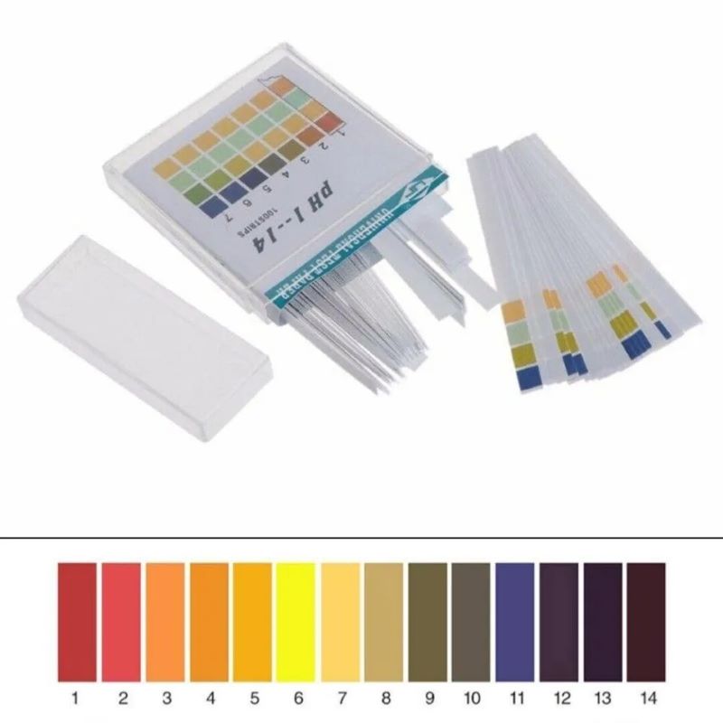 Que thử pH có màu sắc thay đổi khác nhau tùy theo từng mức độ theo thang độ pH